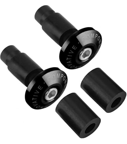 10 Bouchons De Guidon Vélo - Caps Noirs Antidérapants - Pour VTT, Route, Ville - Lot Économique