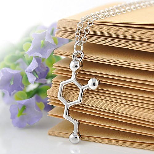 Paweenaso Ransopakul DNA Necklace Serotonin Dopamine Acetylcholine Biochemistry Molecule Pendant Gift