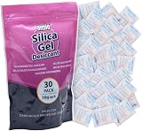 ANSIO 10 g Silica Gel Desiccant Sachets 30 Pack Moisture Absorbers