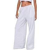 SHENHE Women's Y2k Baggy Sweatpants Low Rise Wide Leg Drawstring Open Bottom Loose Pants