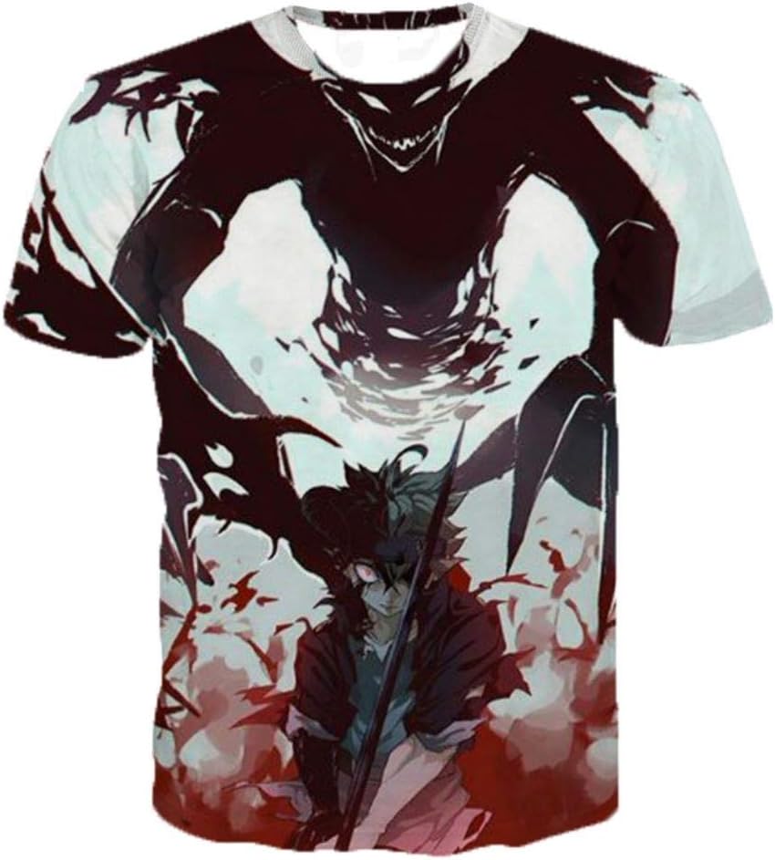 Anime Black Clover T Shirts Personality 3D Printed T-Shirts Men Summer Teens Fashion T Shirts Japanese Anime T Shirt