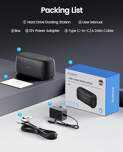 ORICO Hard Drive Docking Station USB Gen to SATA USB C Hard