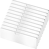 10 Pack Acrylic Wall Name Plate Holder, Door Plate with Adhesive Tapes, Clear Sign Holder Frame (2 x 8 inches)