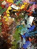 Czech Beads Mixed Leafs, (jeweltones) 300 Beads