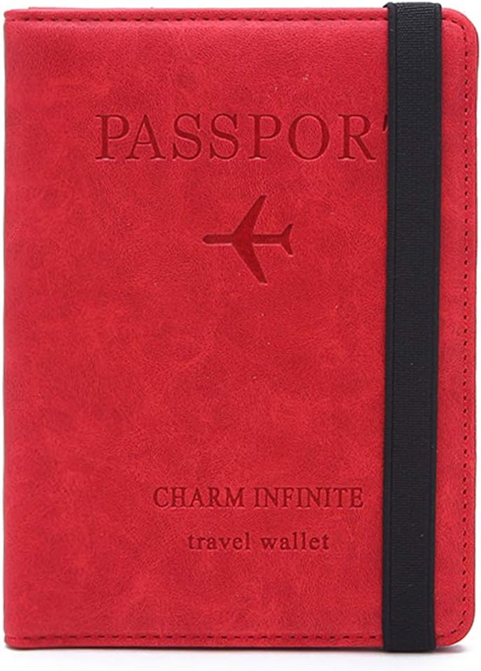 Toctax Passport Holder Cover, PU Leather RFID Travel Wallet Case Organiser Accessories