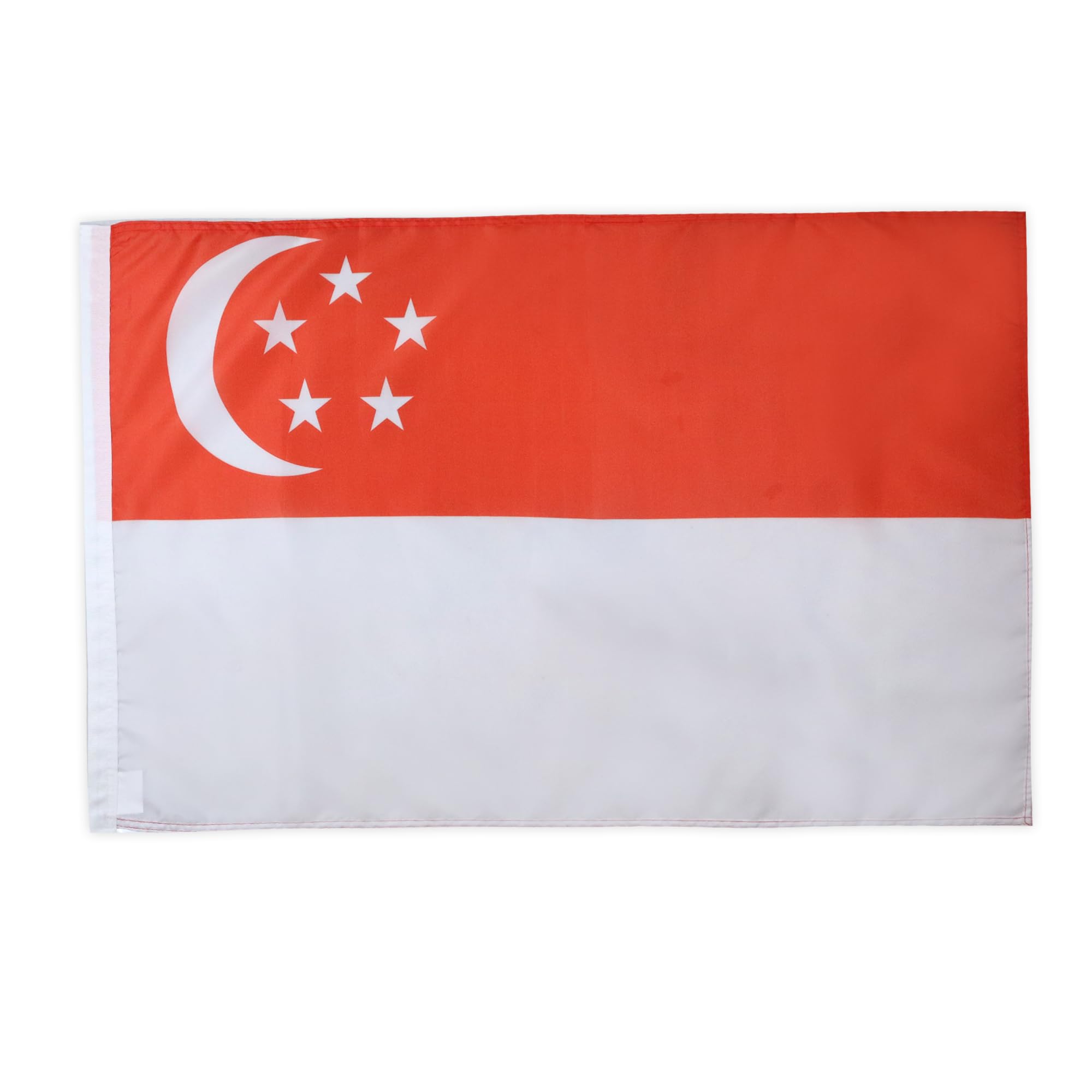 AZ FLAG - Singapore Flag - 2x3 Ft - Singaporean Banner with Sleeve - 100% Polyester - Fade Resistant - Vivid Colors - 2' x 3' Feet - 90x60 Cm