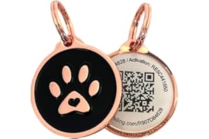 Pet Dwelling Premium QR Code Pet ID Tags - Dog Tags and Cat Tags: Instant Online Profile Access and Scan Location Email Alerts