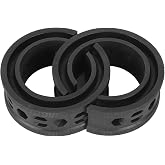 2Pcs Universal Coil Spring Buffer C-Type for Car Suspension | Rubber Material,Shock Absorption &amp; Noise Reduction,Fits Most Vehicles(Black)
