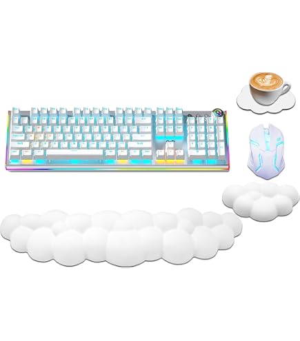 Comfort Wrist Rest Pad For Corsair STRAFE RGB MK.2 Keyboard – Ergonomic Palm Support, Black