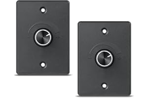 Obeaming 12V Light Dimmer 12 Volt PWM LED Dimmer Switch for RV Boat Truck Camper Van Trailer Light Fixture, LED Strip Lights Rotary Knob DC12-24V (2-Pack 6A)