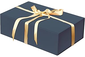 HAVREPAC Luxury Large Gift Box 13.8"x9"x4.3" Storage Box Ribbon Magnetic Closure for Luxury Packaging Box for Mother's Day, Birthdays, Bridal Gifts,Weddings