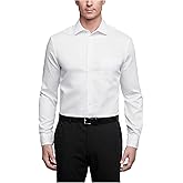 Van Heusen Mens Dress Shirts Regular Fit Lux Sateen Stretch Solid
