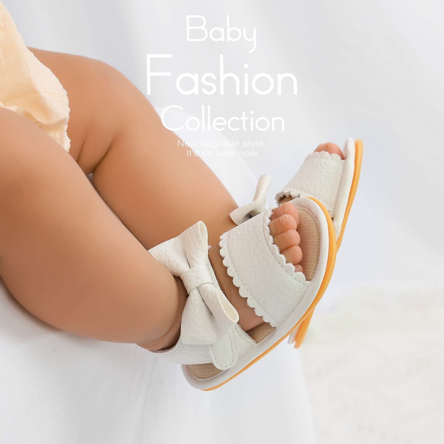  | Sawimlgy Infant Baby Girl Boy Casual Sandals Premium Princess Flats Summer Outdoor Beach Athletic Shoes Breathable Soft Anti Slip Rubber Sole Newborn Toddler Prewalker First Walking Shoes | Sandals