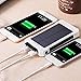 Solar Phone Charger, FKANT 10000mAh Portable Battery Charger Outdoor Dual USB External Battery Pack Solar Power Bank with LED Light and Compass for iPhone iPad Android Phones and More