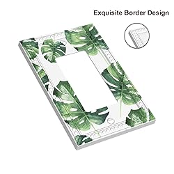 Cuitxrac Palm Leaf Single Rocker Light Switch Cover
