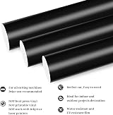 TECKWRAP Permanent Adhesive Vinyl 12 x 10 ft Matte Black view 2