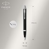 Parker IM Duo Pen Gift Set Fountain Ballpoint & Pouch Black Lacquer view 4