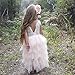 Toddler Baby Flower Girls Princess Tulle Dress Lace Backless Tutu A-line Beaded Party Dresses
