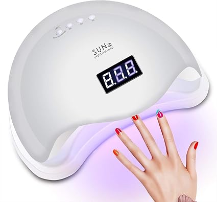 lampara secador de unas rixow 48w led uv lampara temporizador profesional de gel para manicura y pedicura con sensor gran espacio interior panel
