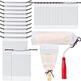 YooNotee 20 Pcs Paint Brush Covers &amp; Roller Covers Clear Plastic Paint Poncho Wet Brush Storage Bag for Keep Roller Wet Storage Organizer House Painting Supplies Commercial Applications