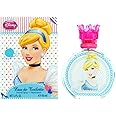 Disney Princess Perfume Eau de Toilette Made in Spain, Blue, Cinderella for Girls by Air Val International, 3.4 Fl Oz