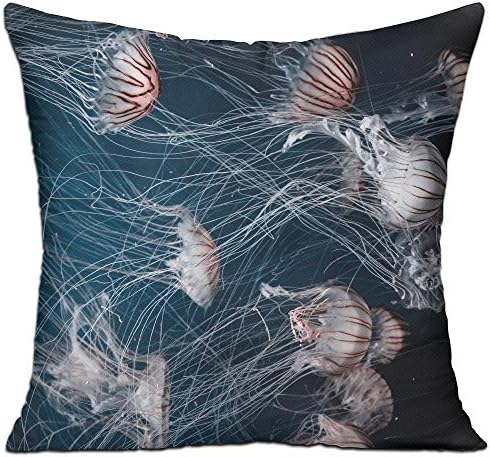 Wallpaper Jellyfish Fashion Decorative Throw Pillow Deluxe Pillows 18" X 18"