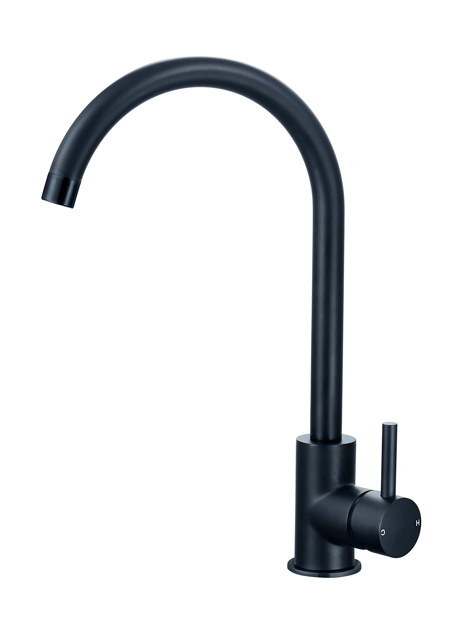 Keenware KKT-543 Knightsbridge Monobloc Single Lever Kitchen Mixer Tap, Black