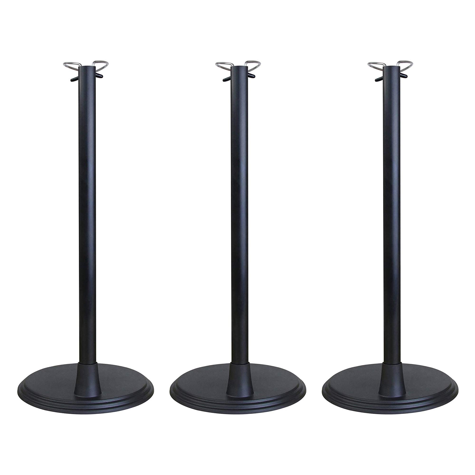 POFET 3pcs Black Adjustable Doll Stand for 8-10 Inch American Dolls and Baby Dolls Display Holder