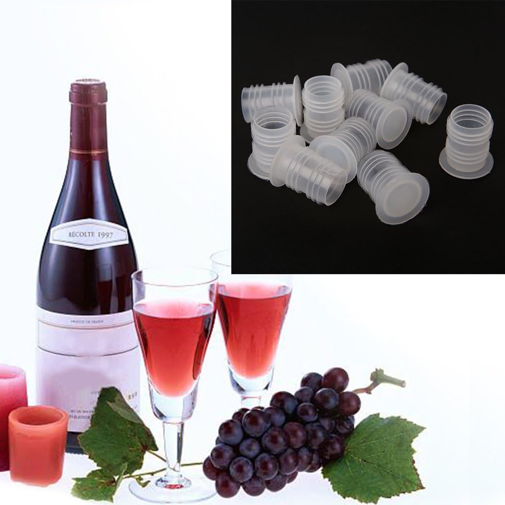 Besttse Wine Stoppers Plastic Plug Kitchen Bar Tool Saver Sealer Set