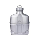 SILVERANT Camping Canteen Titanium Military Canteen