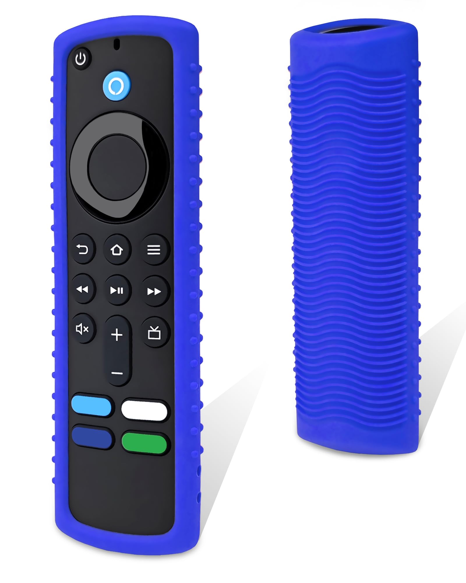 Friendly Silicone Protective Cover for Firestick, DropProof & DustProof, Washable, Compatible with Most Fire Stick 4k/Max Voice Remote Case, FireTV Remote Skin (Blue)