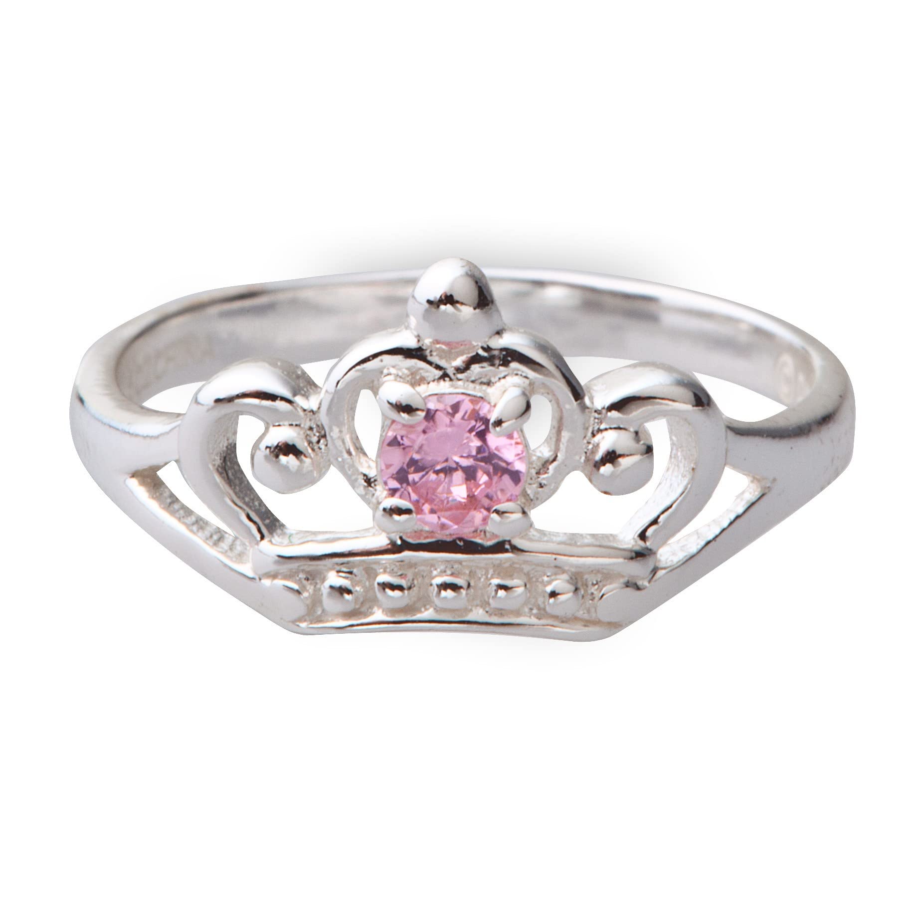 Peers Hardy Disney Princess Childrens Sterling Silver CZ Crown Ring R900068ZPL-3 (R900068ZPL-3.PH)