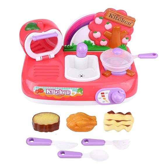 Spielzeug Utensil, Kinder Küche Kochgeschirr Set Kinder Kochen Spielzeug Spielen Pretend Rollenspiel Toy Light Sound