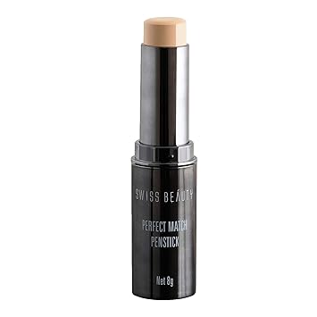 Swiss Beauty Perfect Match Foundation Panstick, Face MakeUp, Shade-01, 8g