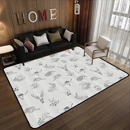 Tapis De Bain Pour Salle De Bain Antidérapant Gris Et Jaune