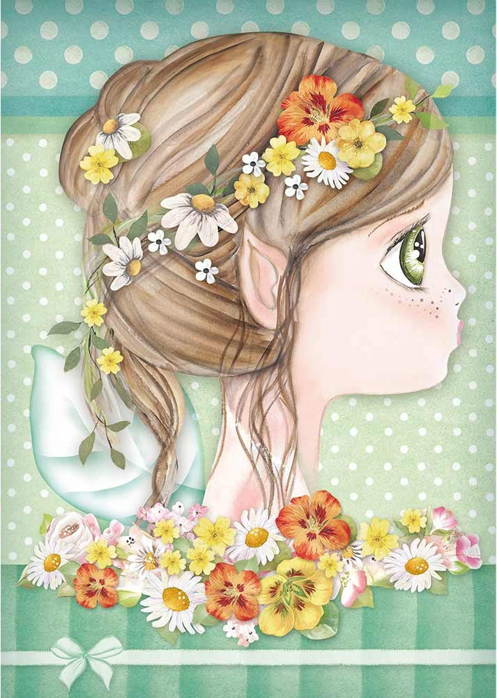 STAMPERIA INTERNATIONAL, KFT Rice Paper Pack A4 DAIS, Daisy Fairy, One Size