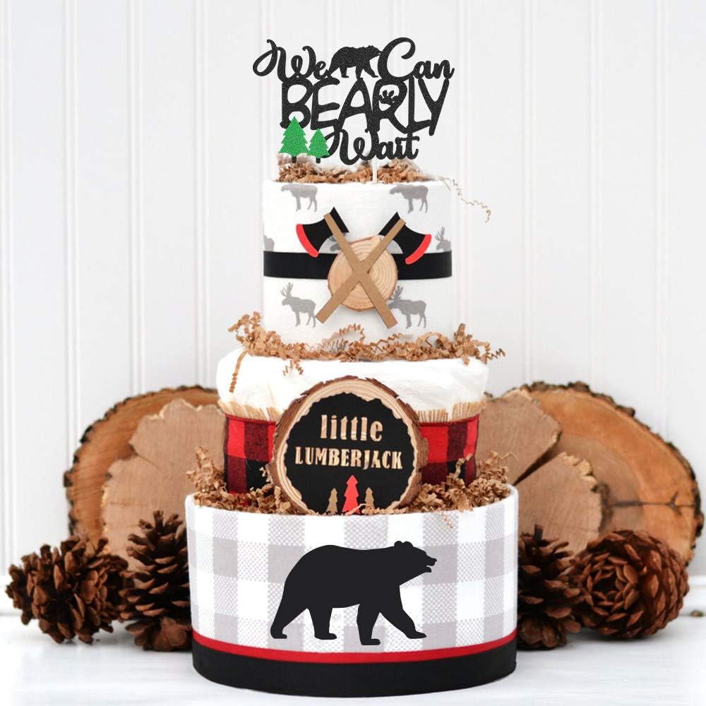 lumberjack diaper cake