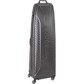 Samsonite Tour Premier Golf Hard Case Golf Travel Bag, &ldquo;Shark Wheels&rdquo; | Polycarbonate shell, Fits 10.5-inch golf bags, Holds clubs up to 48 inches, Shark spinner wheels, Compression straps