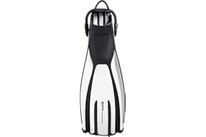 Mares Unisex Adults Avanti Quattro + Diving Fins - Durable Efficient Versatile Open-Heel Scuba Fins with Four-Channel Design & Bungee Strap