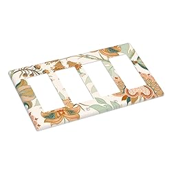 Colorful Paisley Pattern Quad Rocker Light Switch