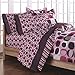 Loft Style Opus Pink Geometric Girls Comforter Bedding Set, Brown, Twin