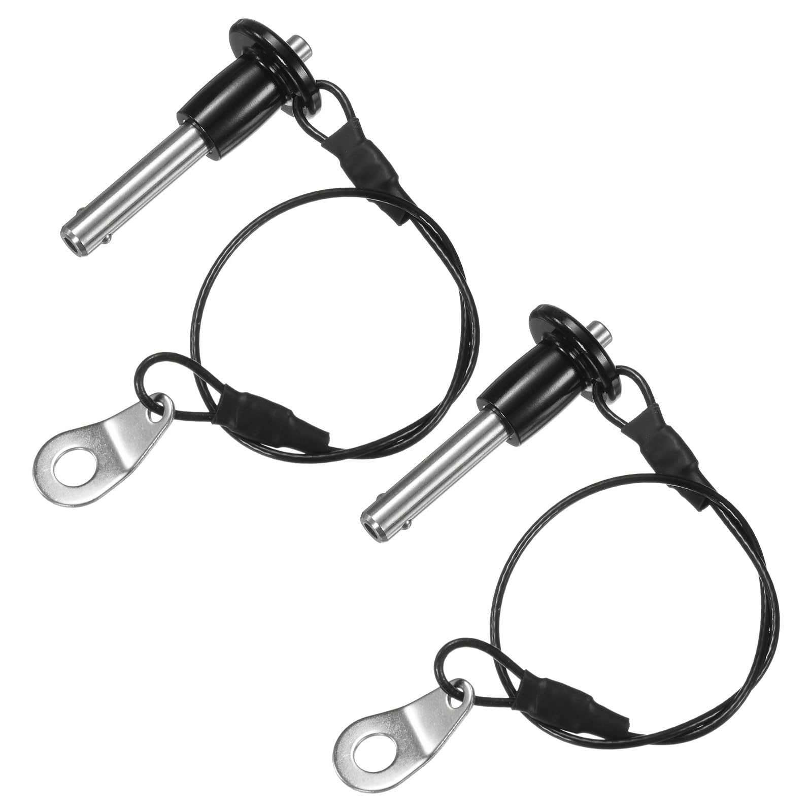 M METERXITY 2Pcs Ball Locking Pins 6mm Dia 20mm Usage Length Button Handle Quick Release Pin