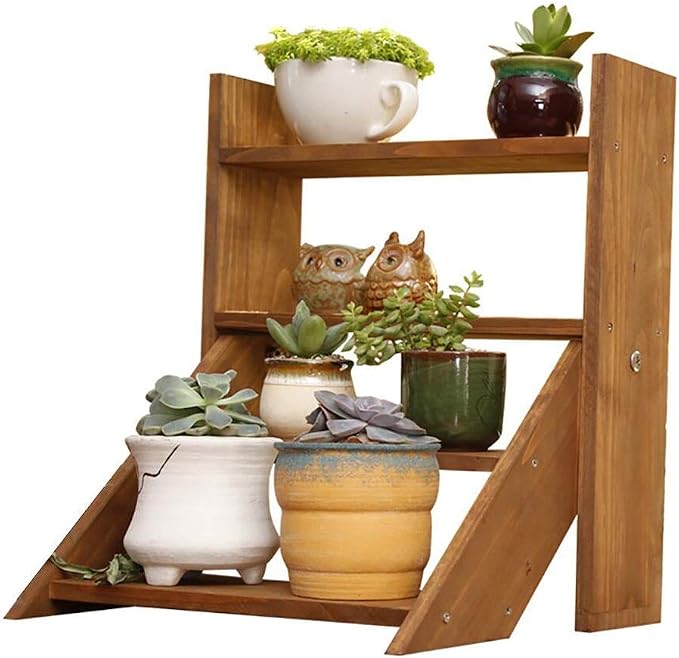chishizhenxiang Mini Soporte de Flores Escalera de Mesa Soporte de ...