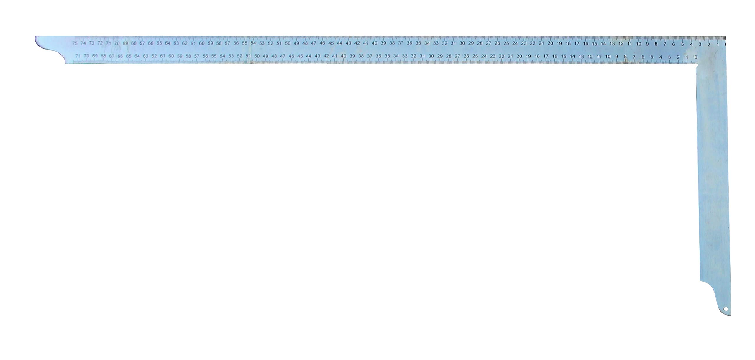 Hedue V080 Carpenter's Square ZV 800 mm with mm Scale Type A, 800x320x1,5 mm