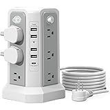 Surge Protector Power Strip Tower with USB C