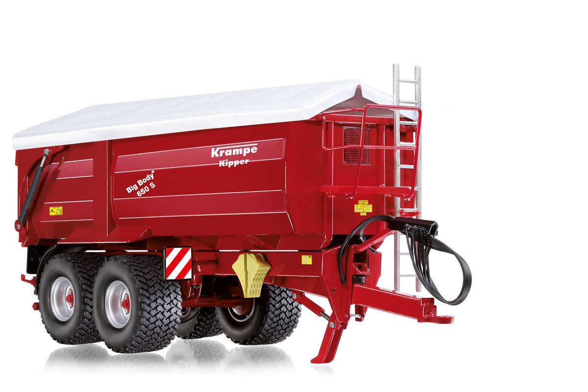 Wiking 7335 Krampe Big Body 650 S Rear dump truck with Roll Sheet