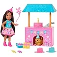 Barbie Family & Friends Club Chelsea Surprise Birthday Party Playset with Chelsea Small Doll (Brunette), Transforming Doghous