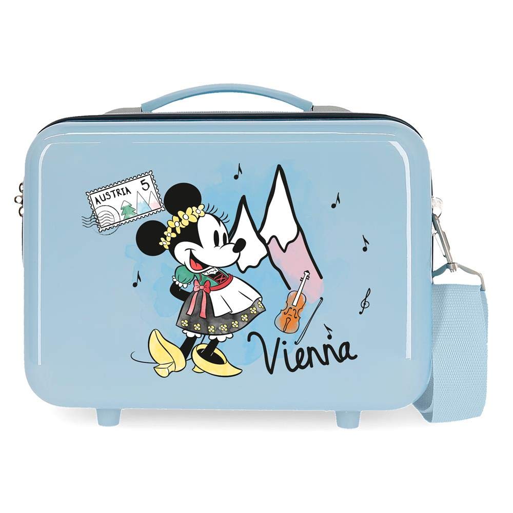 Disney Minnie Let's Travel Toiletry Bag Adaptable Blue 29 x 21 x 15 cm Rigid ABS 9.14 L