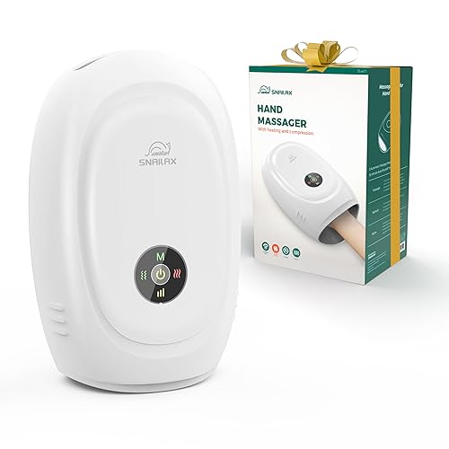 Snailax Gifts for Mom Dad Woman Man, Hand Massager with Heat, Compression,  Vibration, Hand Massager Machine with Heating Levels Vibration Modes 