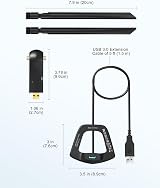 BrosTrend Linux WiFi Adapter 1200Mbps USB3.0 5GHz 2.4GHz Dual Band w/ 5dBi view 8